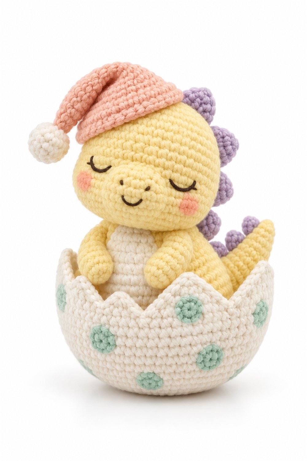 Amigurumi 934 Estilo Exemplos Dinossauro Soneca Ovo - Crochet Pattern