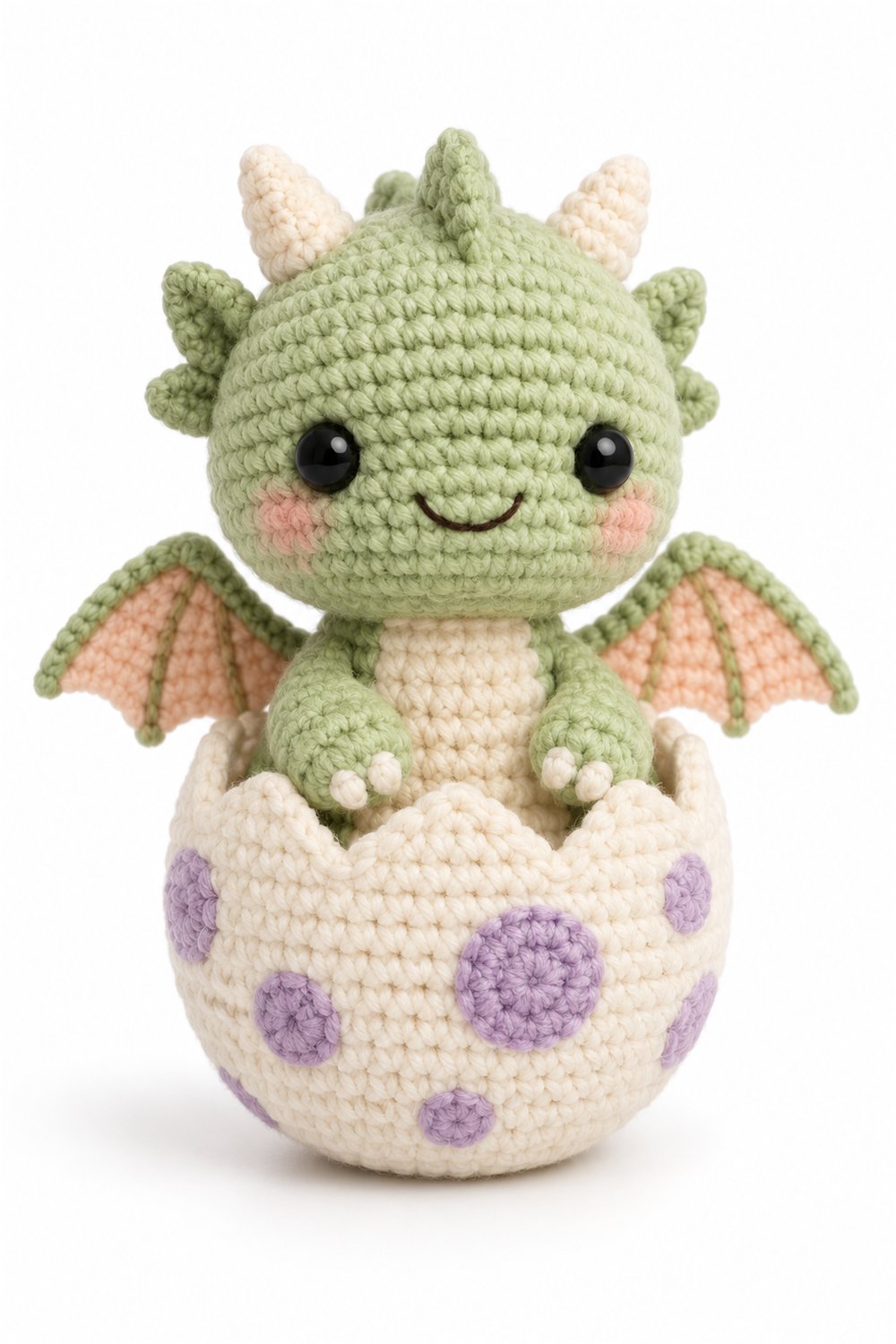 DIY Amigurumi 938 Estilo Exemplos Dragao Pistache Ovo - Crochet Tutorial