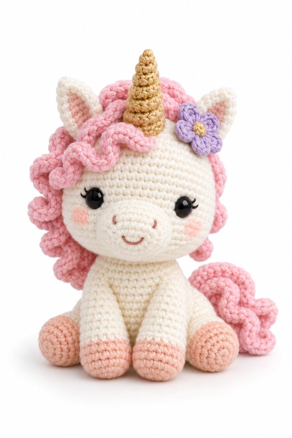 Amigurumi 940 Estilo Exemplos Unicornio Rosa - Easy Crochet
