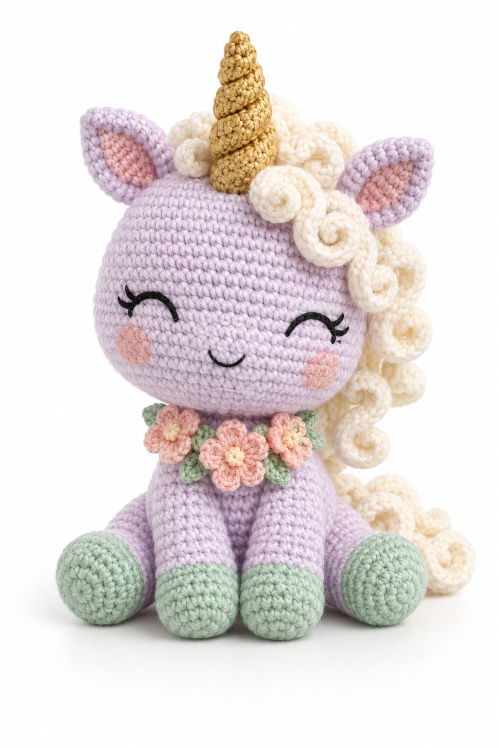 Amigurumi 941 Estilo Exemplos Unicornio Lavanda Crochet Guide