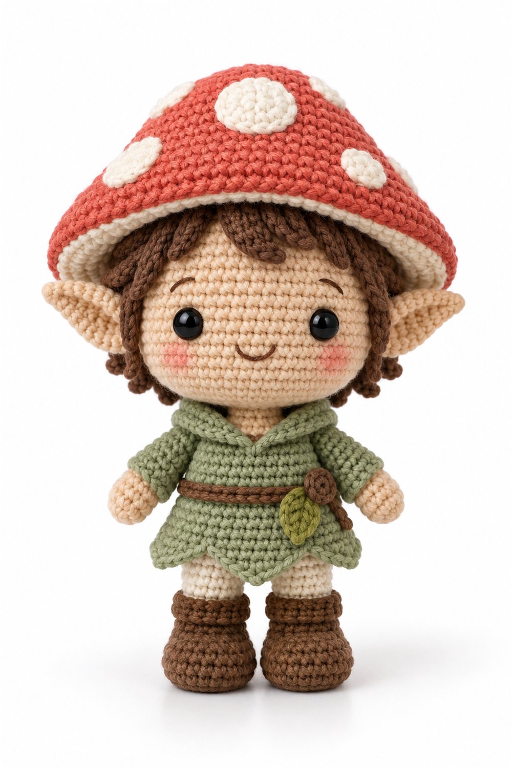 DIY Amigurumi 947 Estilo Exemplos Duende Cogumelo - Crochet Tutorial