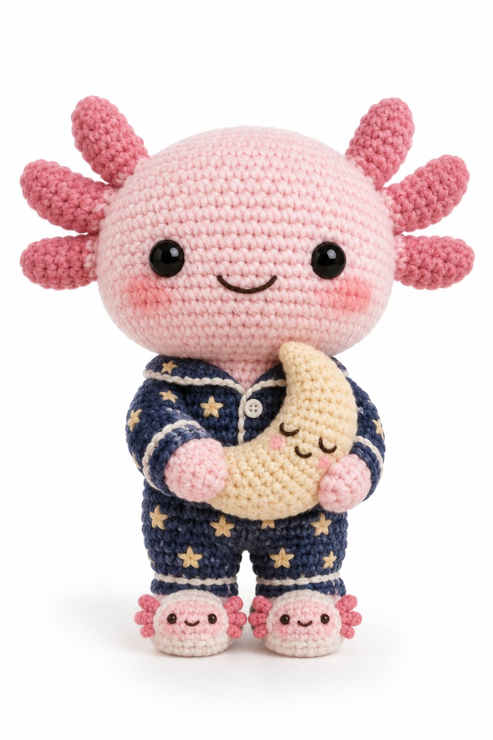 Amigurumi 951 Aleatorios Fofos Axolote Pijama Estrelas - PDF Pattern