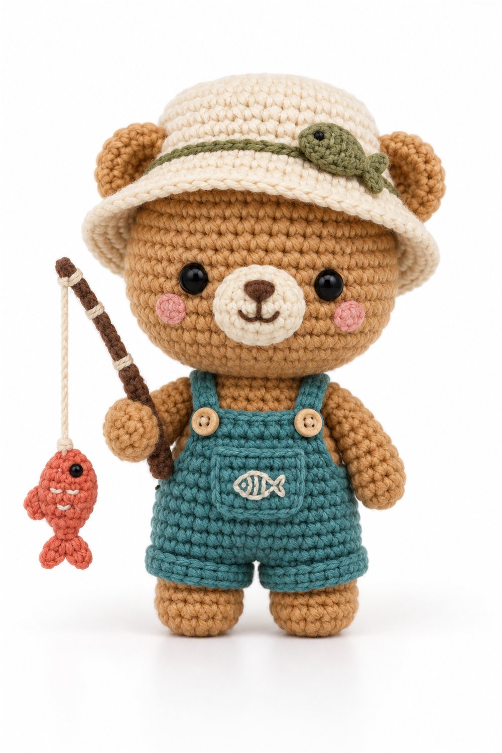 How to Crochet Amigurumi 954 Aleatorios Fofos Urso Pescador