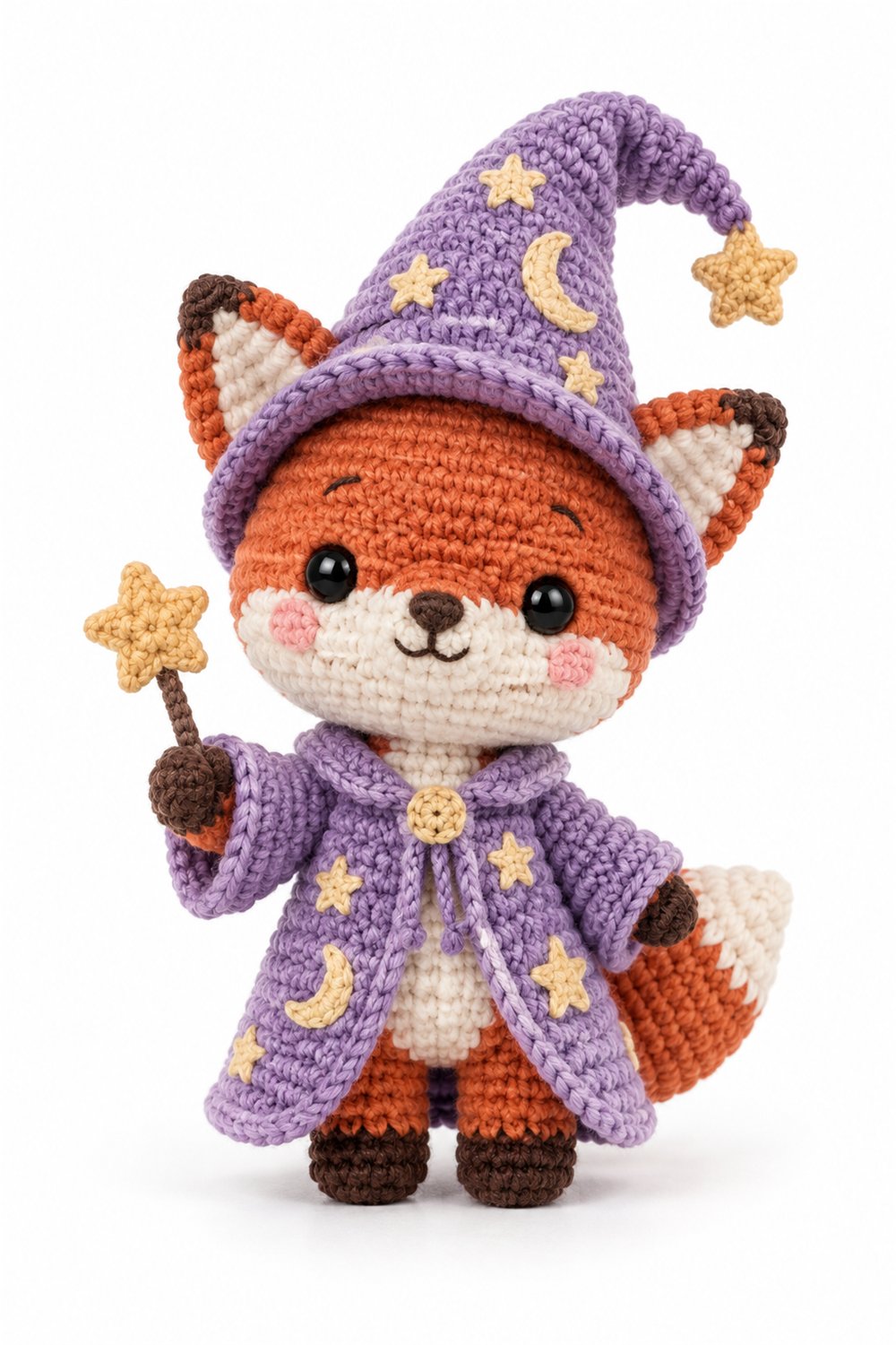 Amigurumi 955 Aleatorios Fofos Raposa Mago - Step by Step