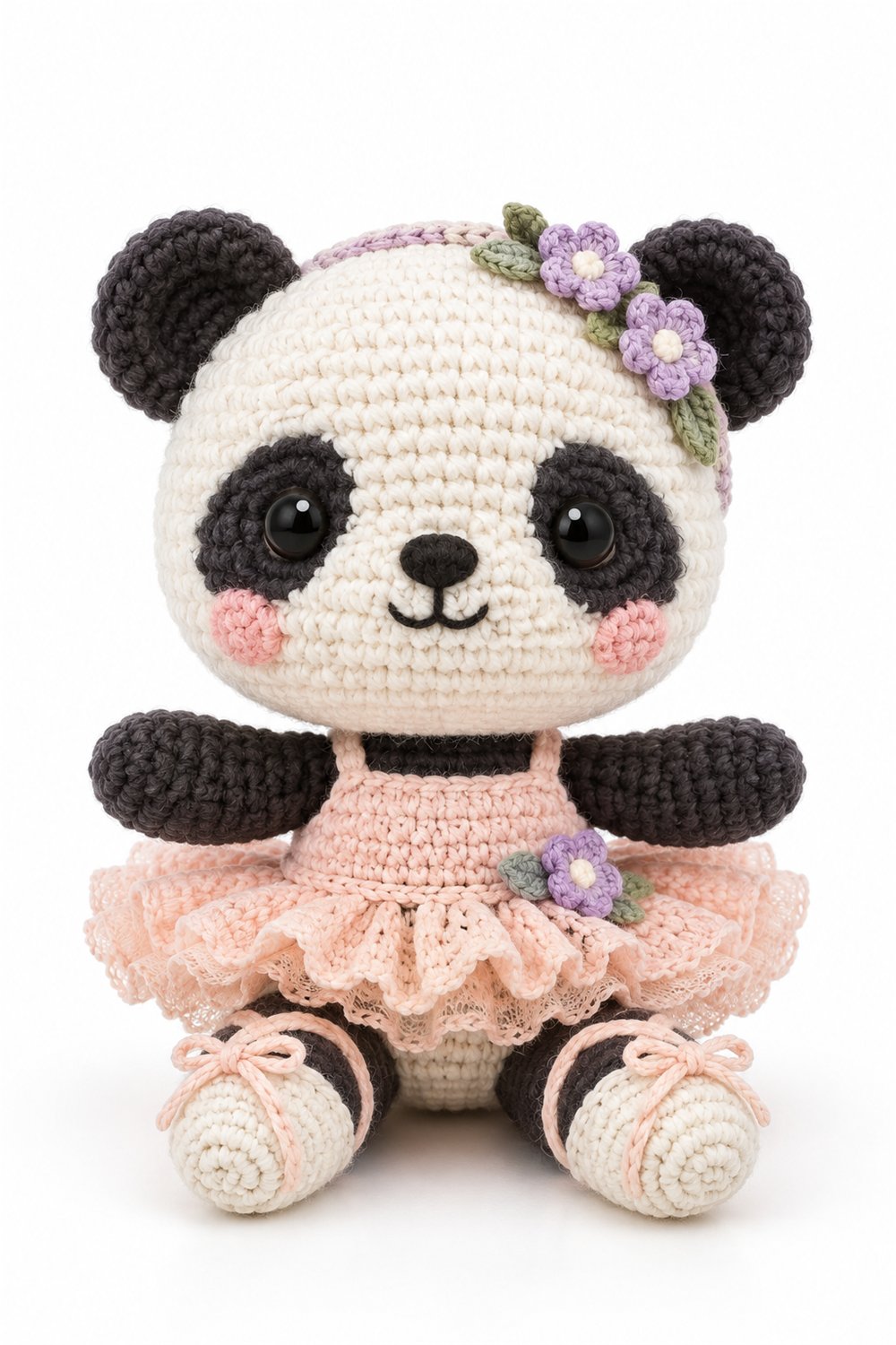 Crochet Amigurumi 958 Aleatorios Fofos Panda Bailarino - Pattern