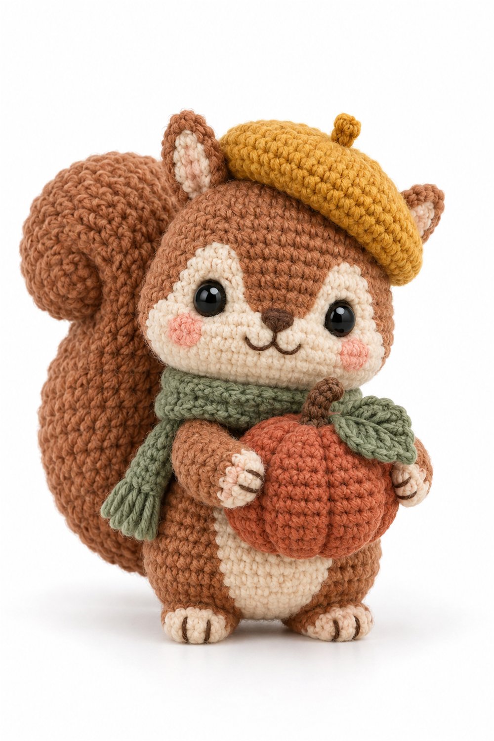 Amigurumi 968 Aleatorios Fofos Esquilo Outono - Easy Crochet