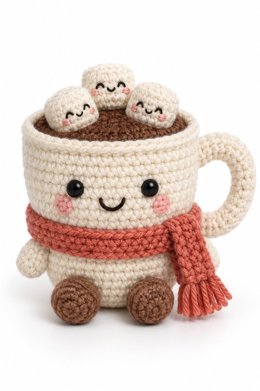 DIY Amigurumi 983 Aleatorios Fofos Xicarinha Chocolate - Crochet Tutorial