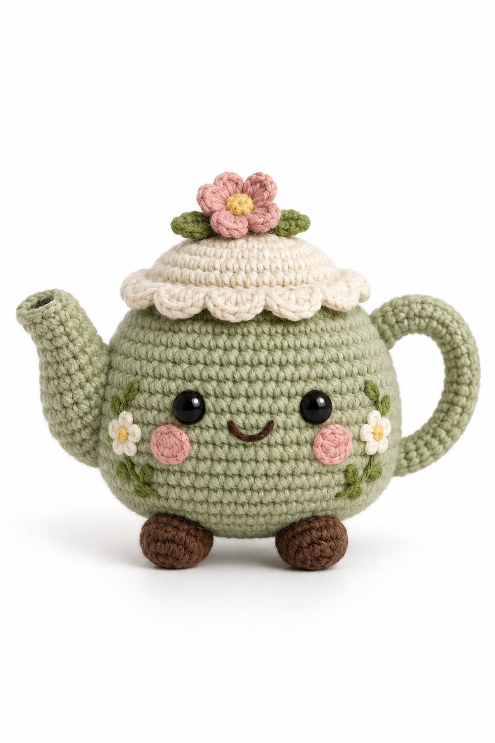Amigurumi 984 Aleatorios Fofos Bule Floresta - Handmade Pattern