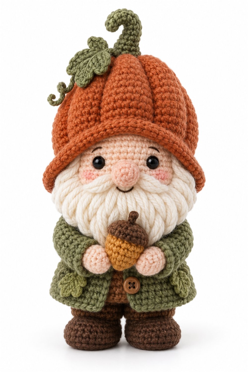 Crochet Amigurumi 994 Aleatorios Fofos Gnomo Abobora - Pattern