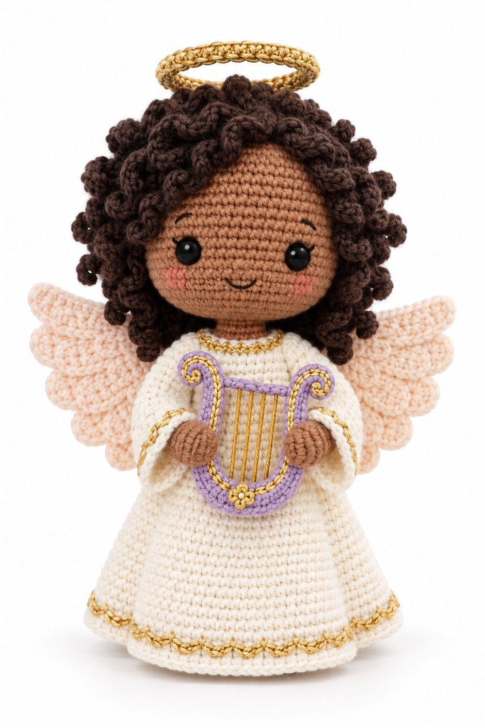 Angel With Harp - Easy Crochet