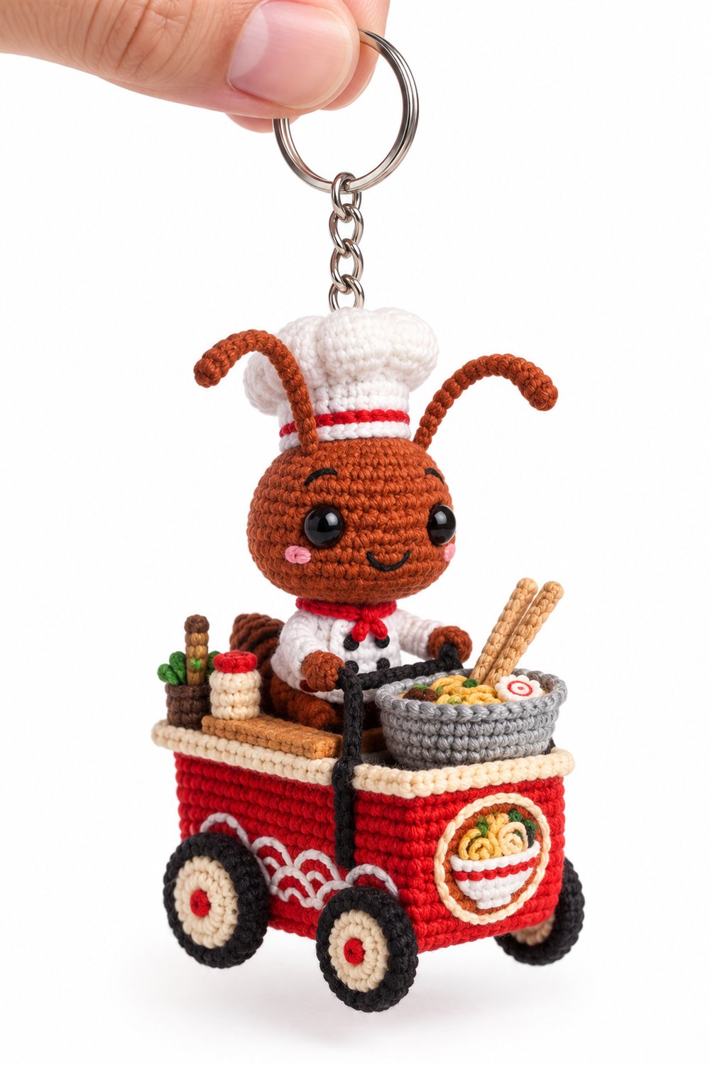 How to Crochet Ant Chef With Ramen Cart