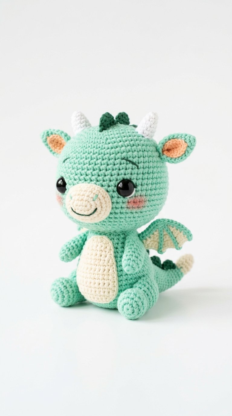 Baby Dragon Chibi Amigurumi - Free Crochet Pattern