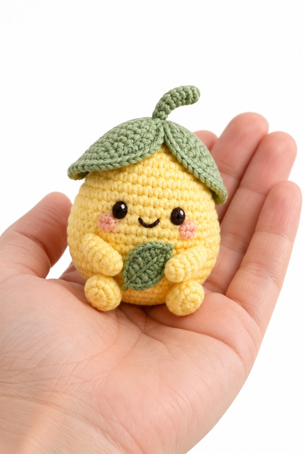 Baby Lemon With Leaf Beanie Crochet Guide