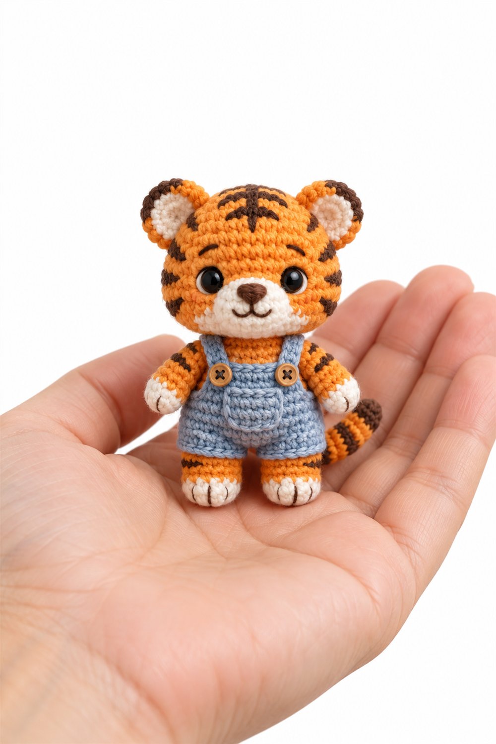 Baby Tiger In Overalls - Amigurumi Pattern