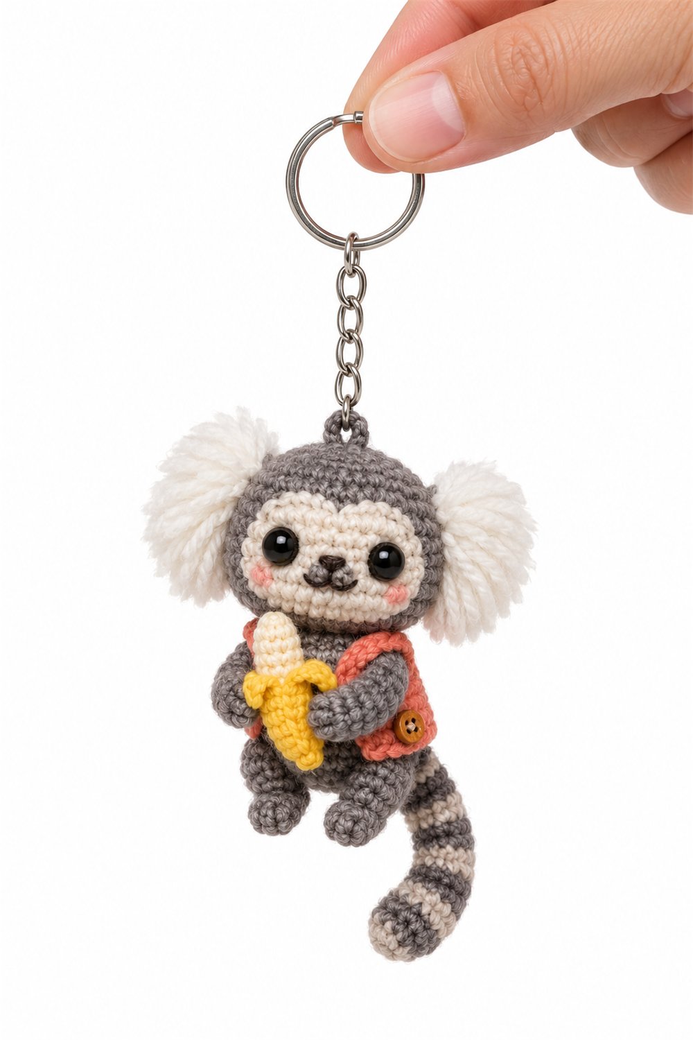 DIY Banana Marmoset Keychain - Crochet Tutorial