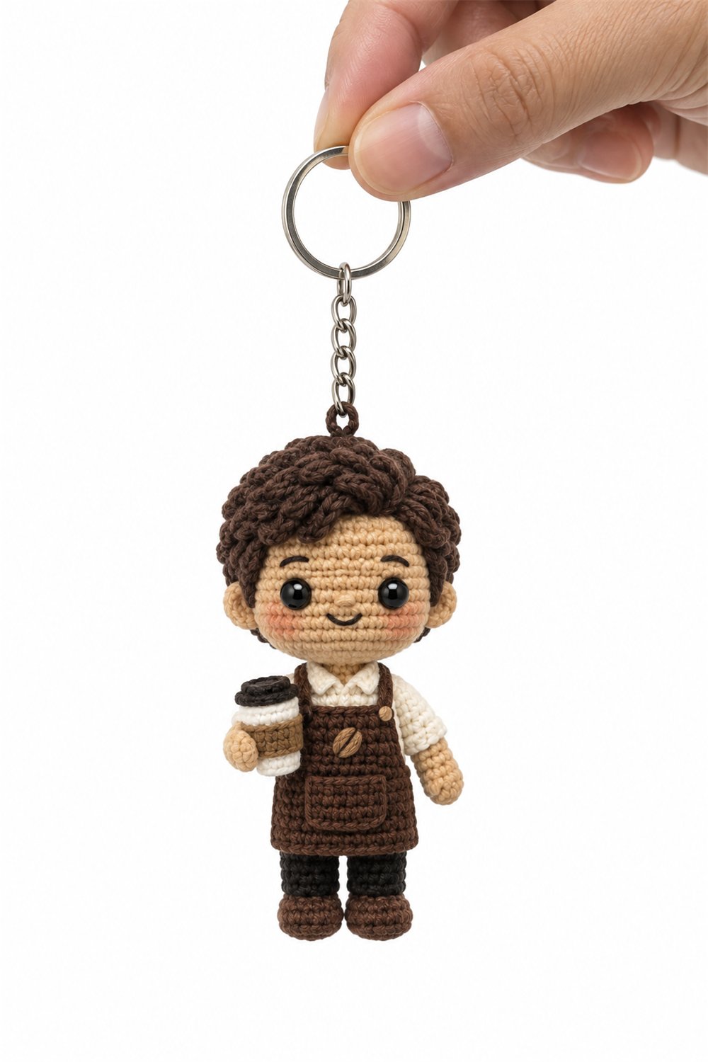 Barista Keychain - Easy Crochet