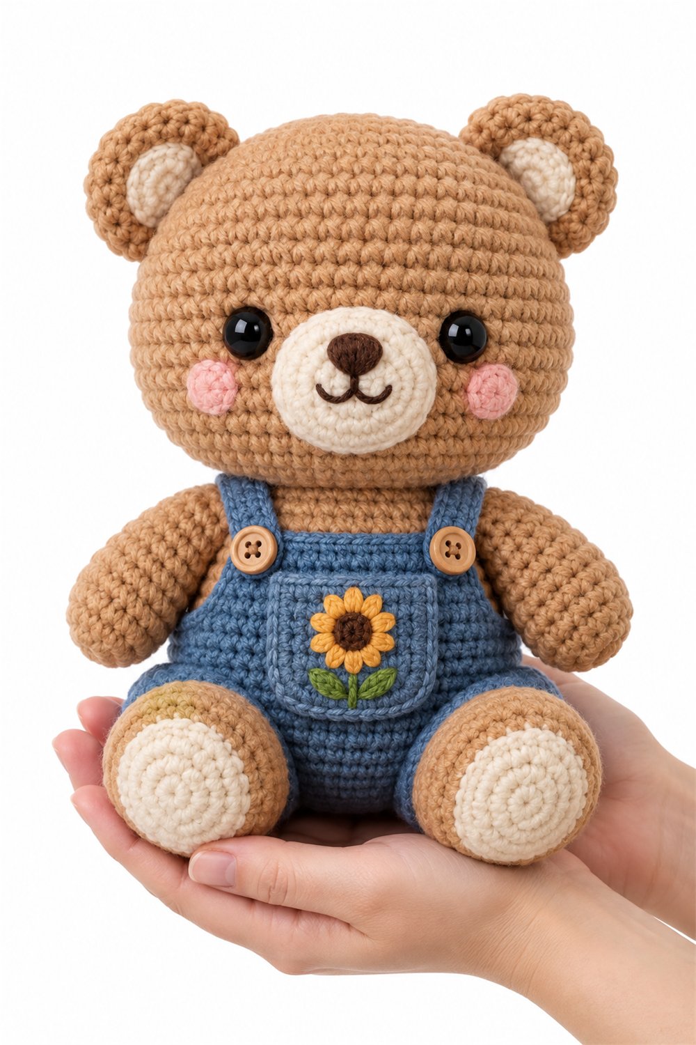 How to Crochet Bear In Blue Overalls