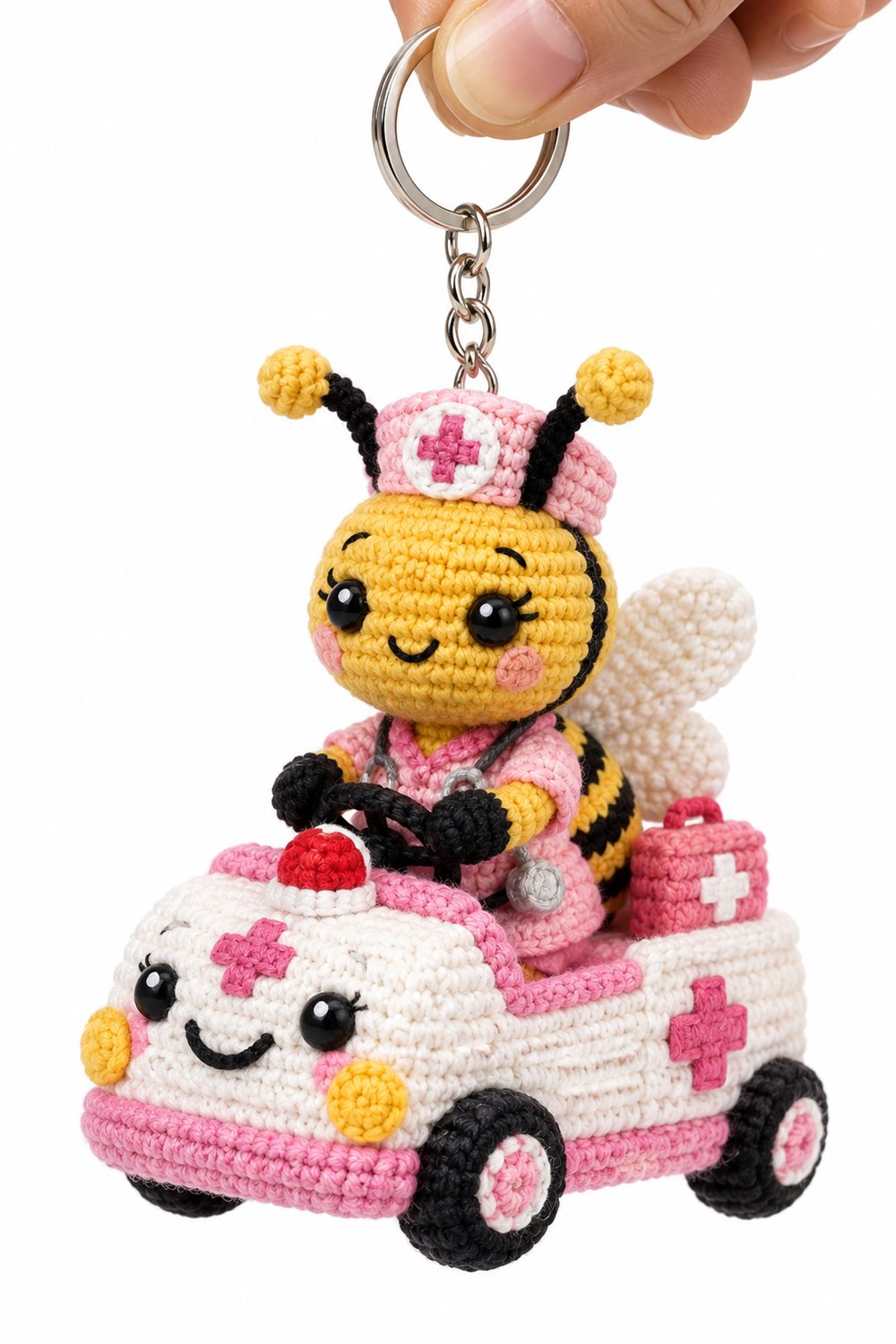 Bee Nurse In Pink Uniform - PDF Pattern