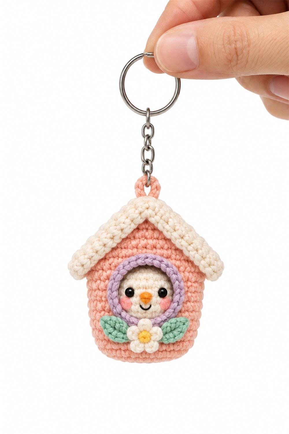 Birdhouse Keychain - PDF Pattern