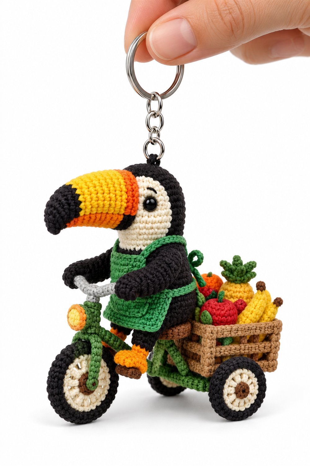 Black And Yellow Toucan Fruit Seller - Step by Step