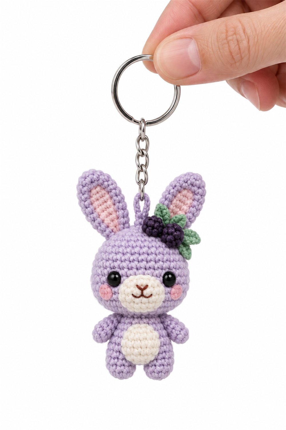 Blackberry Bunny Keychain - PDF Pattern