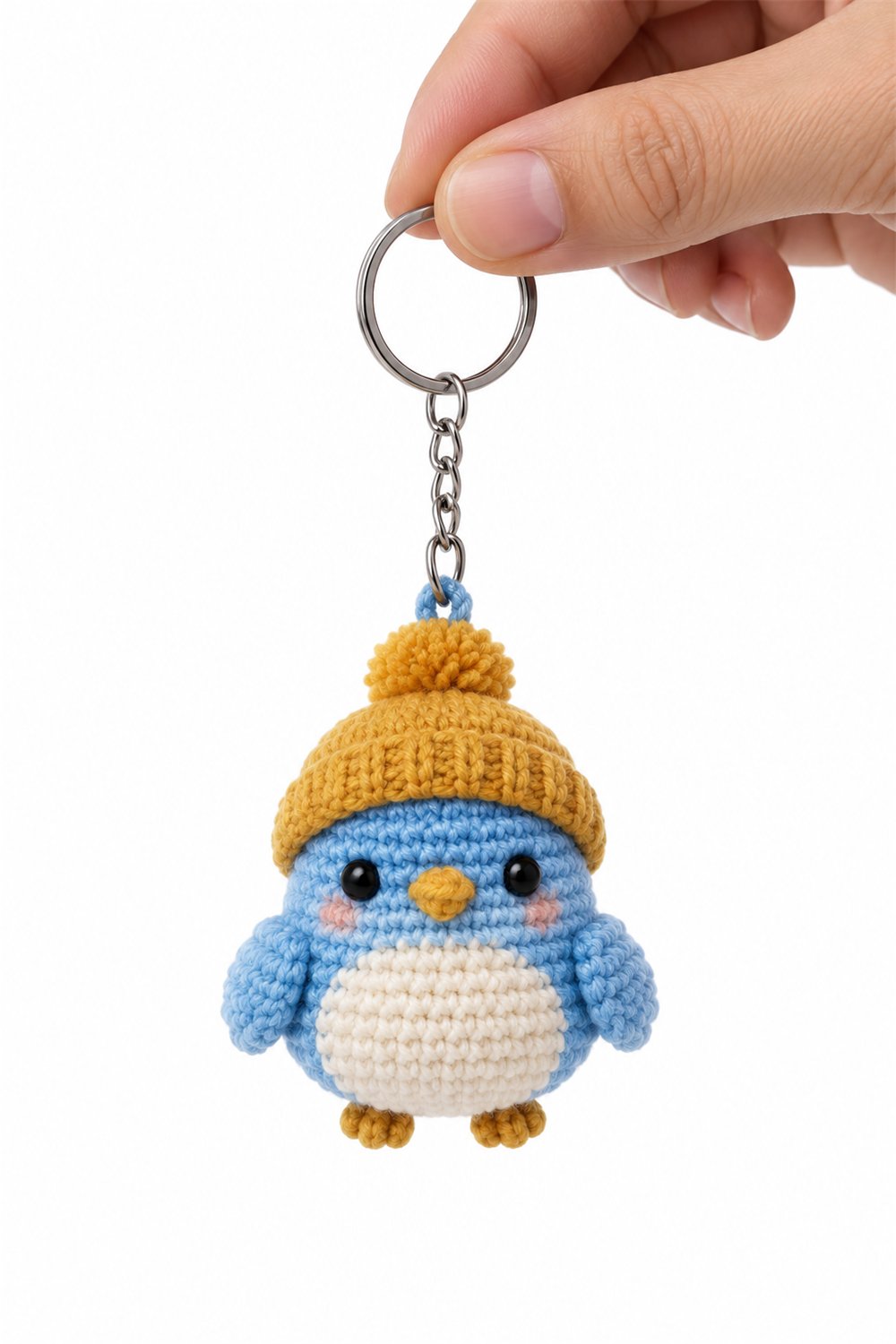 Blue Bird Keychain - Crochet Pattern