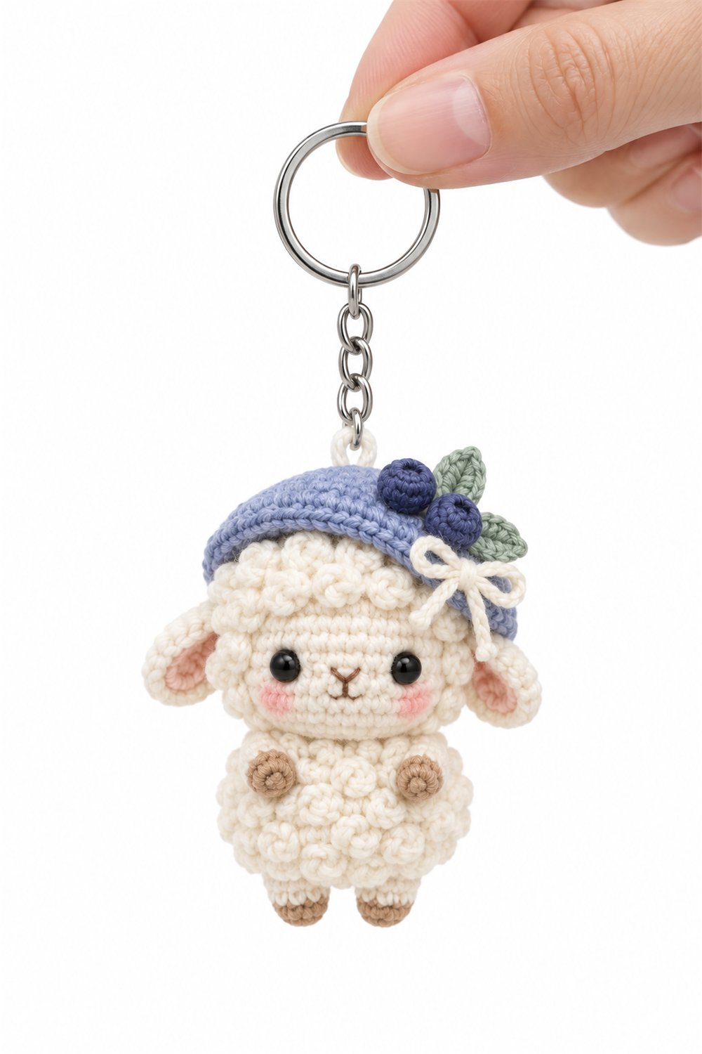 How to Crochet Blueberry Sheep Keychain