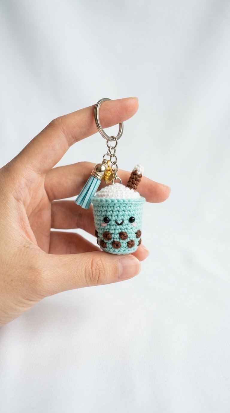 Bubble Tea Crochet Keychain In 202605312234 2 - Free Crochet Pattern