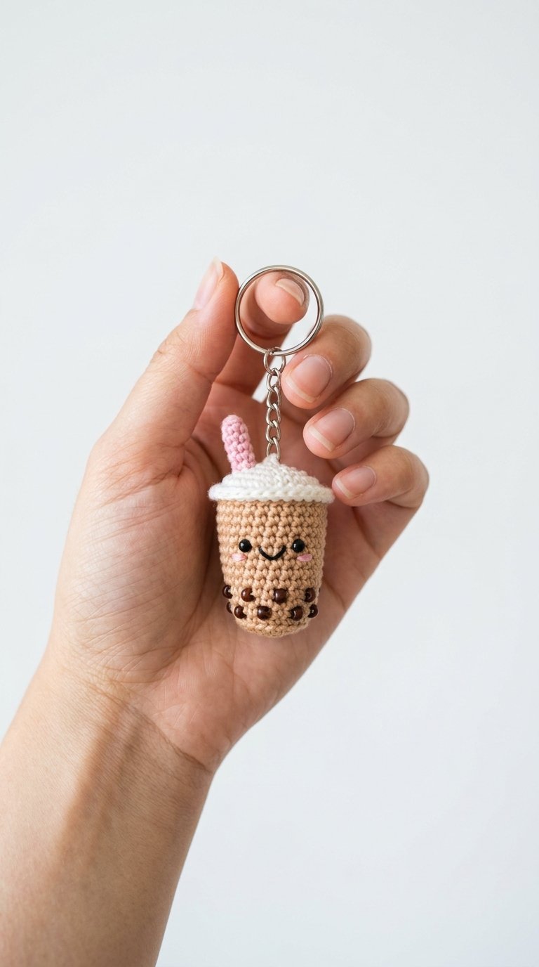 Bubble Tea Keychain In Hand 202605312308 2 - Free Crochet Pattern