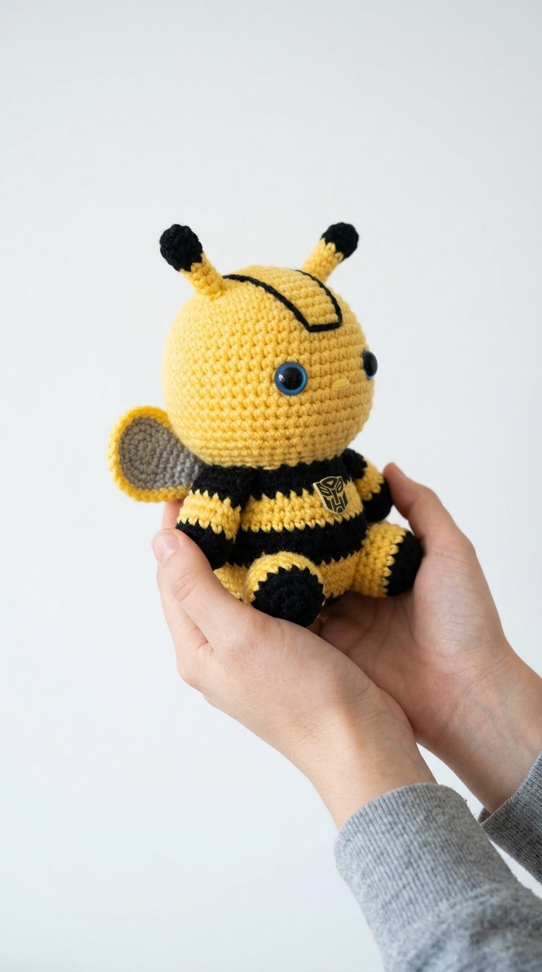 Bumblebee Pillow Crochet Plush - Free Crochet Pattern