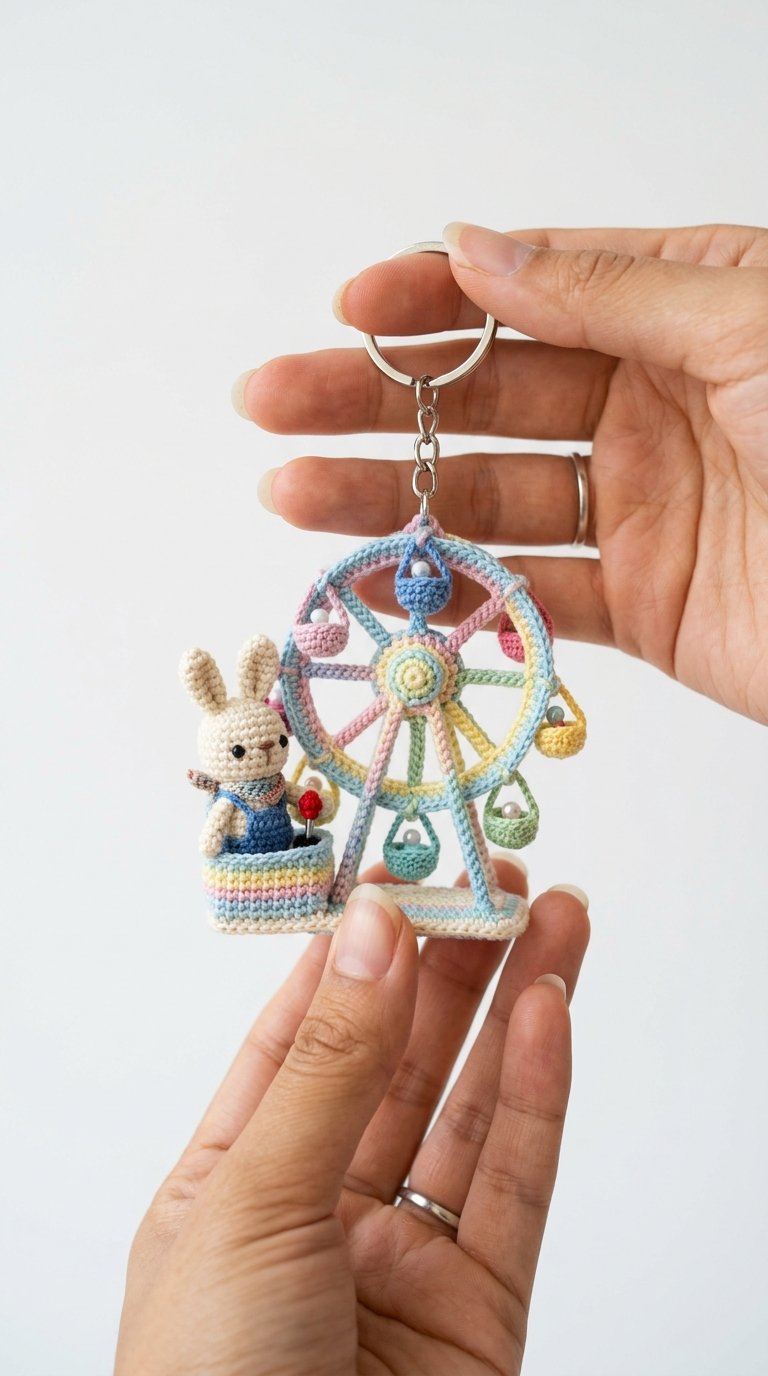 Bunny Crochet Keychain In Hand 202606010205 2 - Free Crochet Pattern