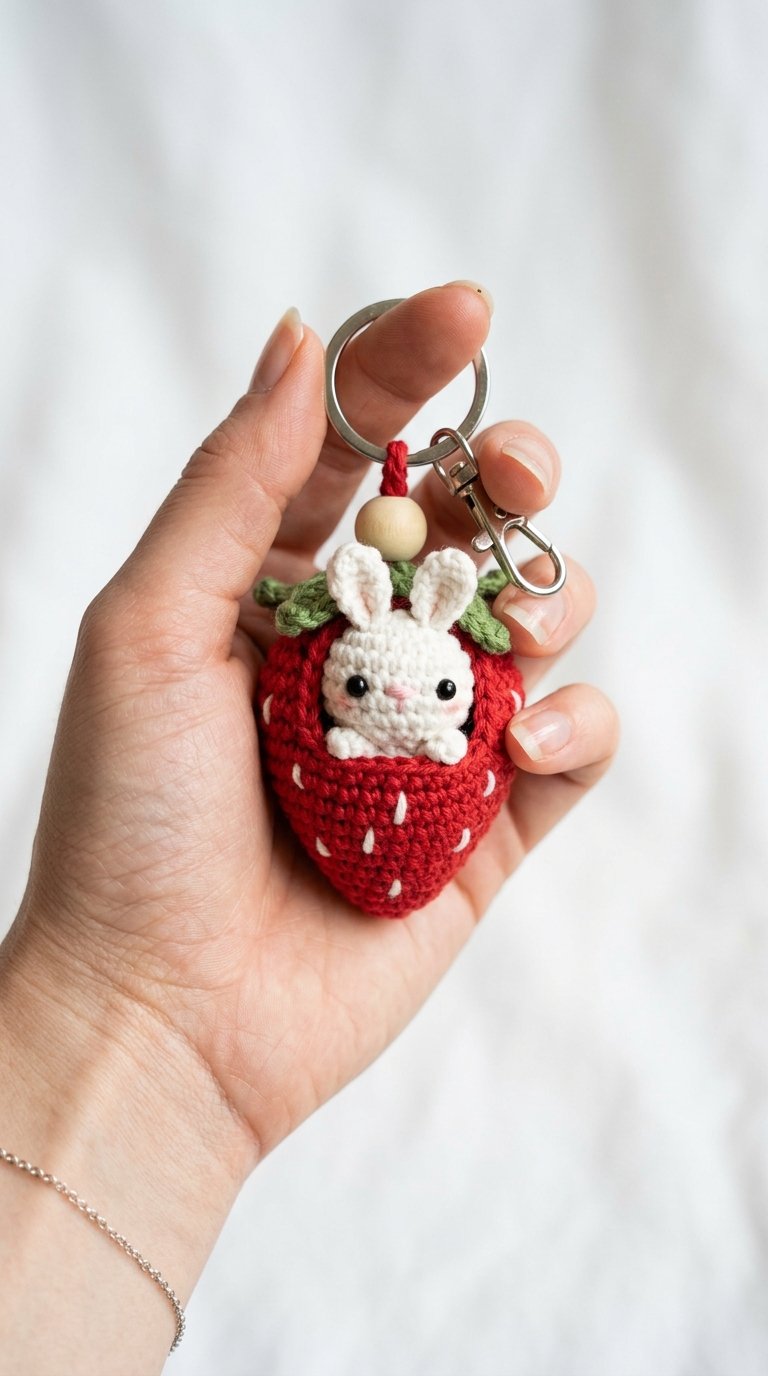 Bunny Crochet Keychain In Hand 202606010205 3 - Free Crochet Pattern