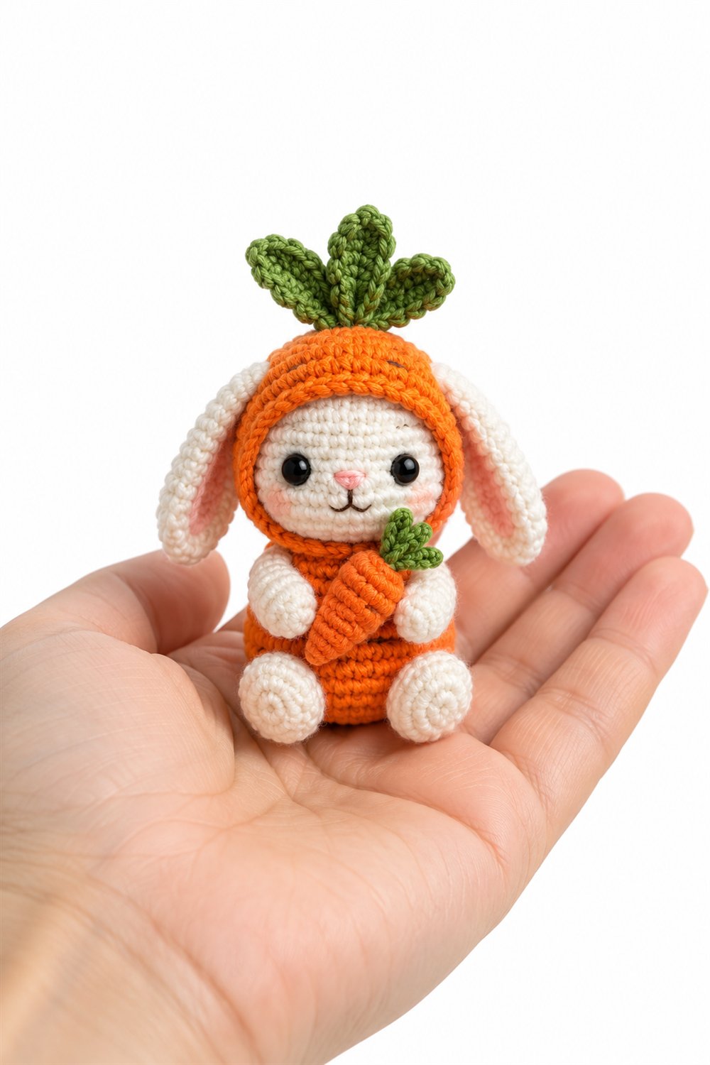 Bunny In Carrot Costume - Handmade Pattern