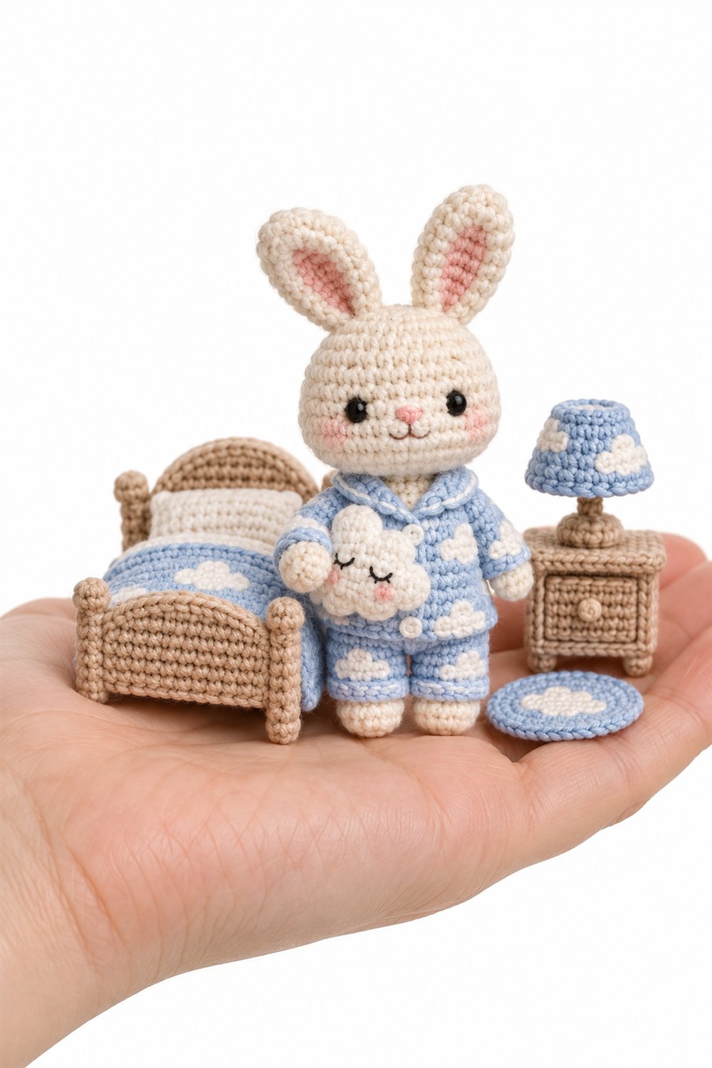 DIY Bunny With Cloud Pajamas - Crochet Tutorial