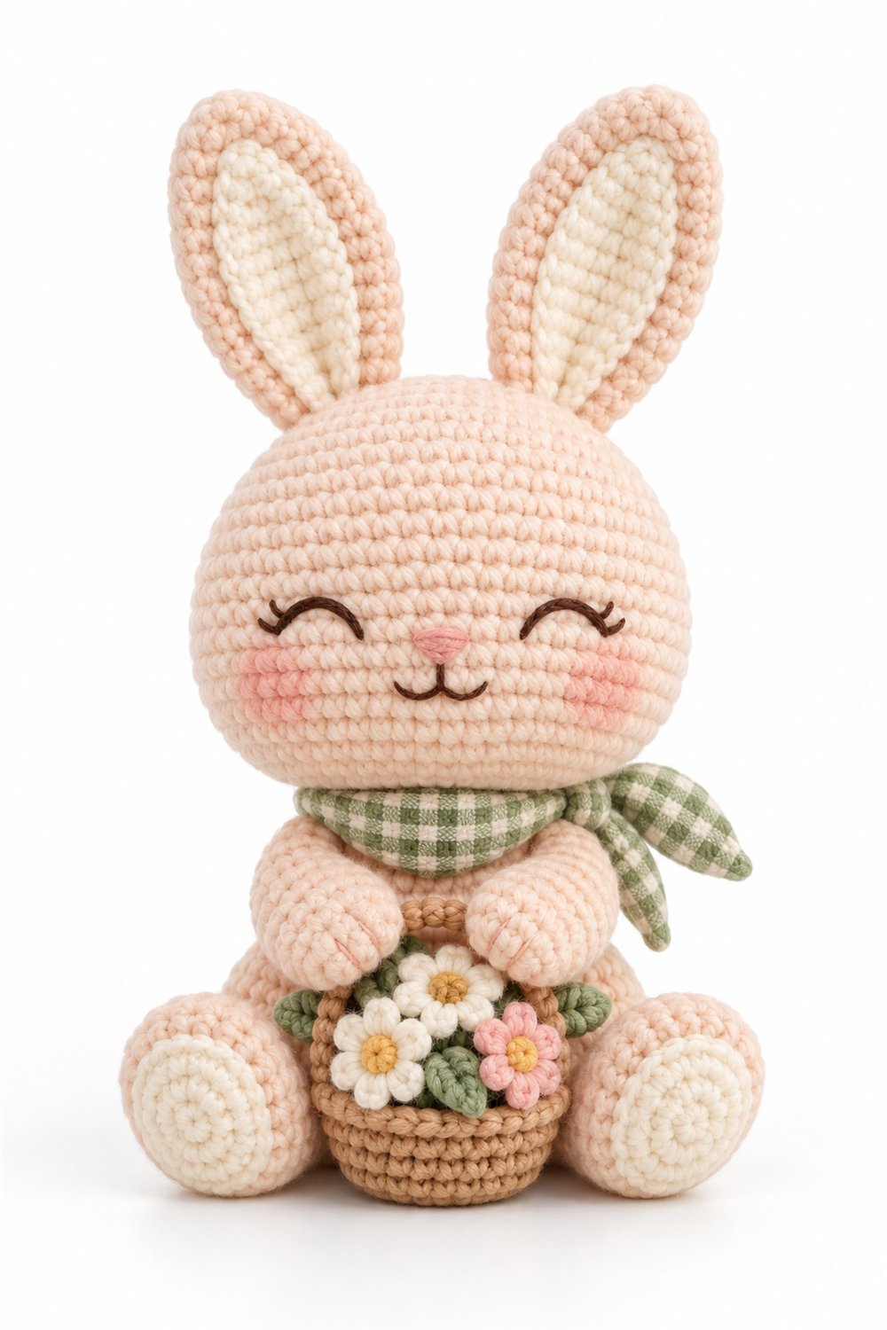 How to Crochet Bunny With Flower Basket