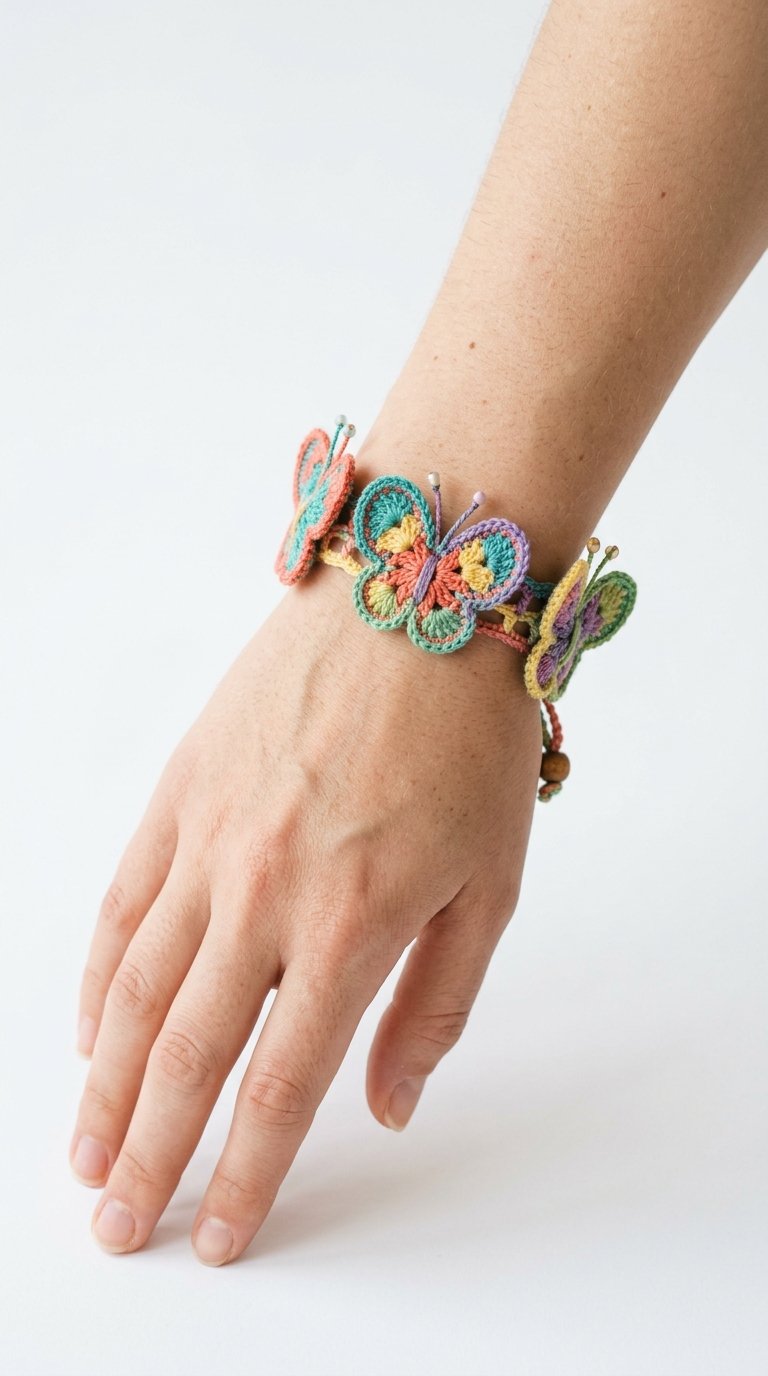 Butterfly Crochet Bracelet On Wrist 202605312234 2 - Free Crochet Pattern