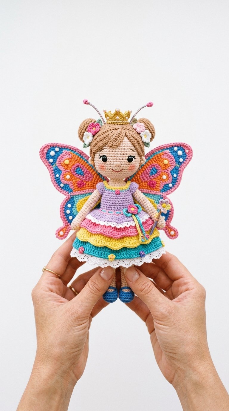 Butterfly Princess Crochet Amigu - Free Crochet Pattern