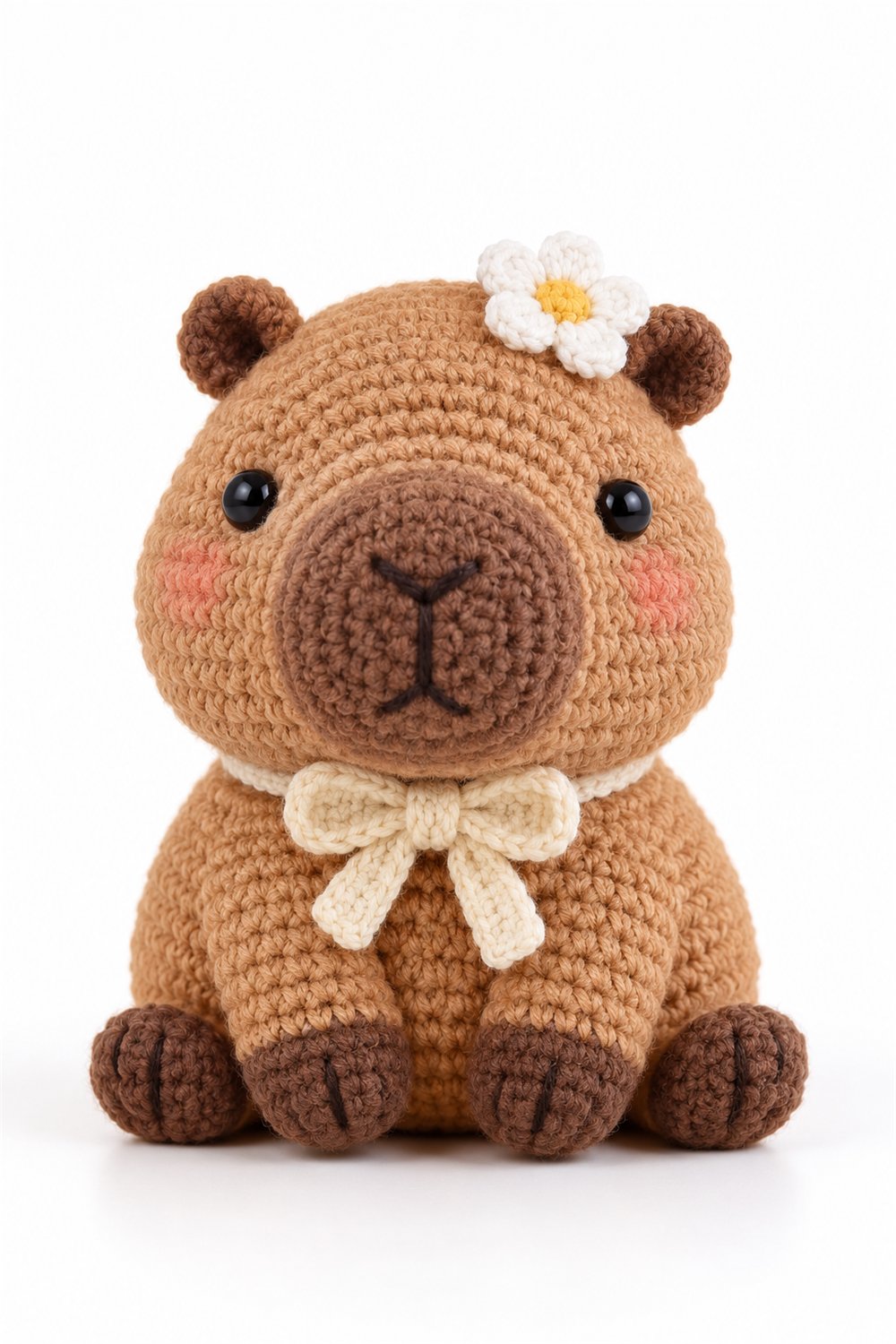 Capybara With Daisy - Handmade Pattern