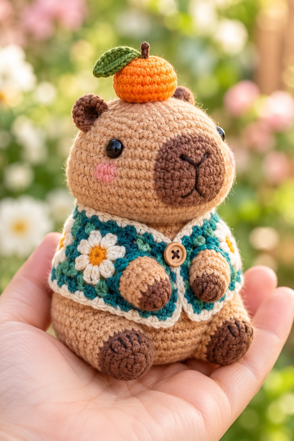 Capybara With Orange - PDF Pattern