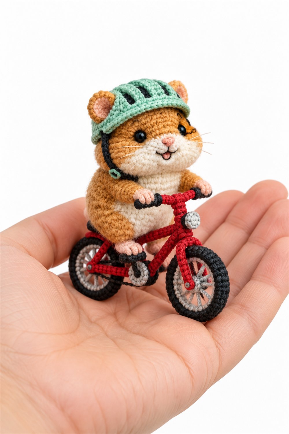 Caramel Hamster Cyclist - Crochet Pattern