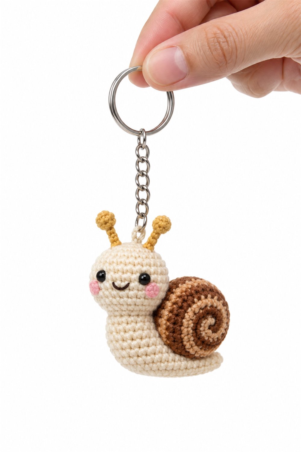 How to Crochet Caramel Snail Keychain