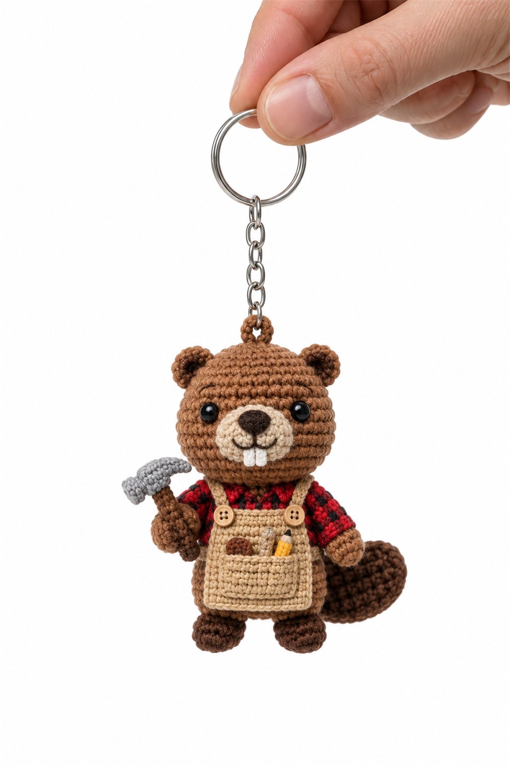 How to Crochet Carpenter Beaver Keychain