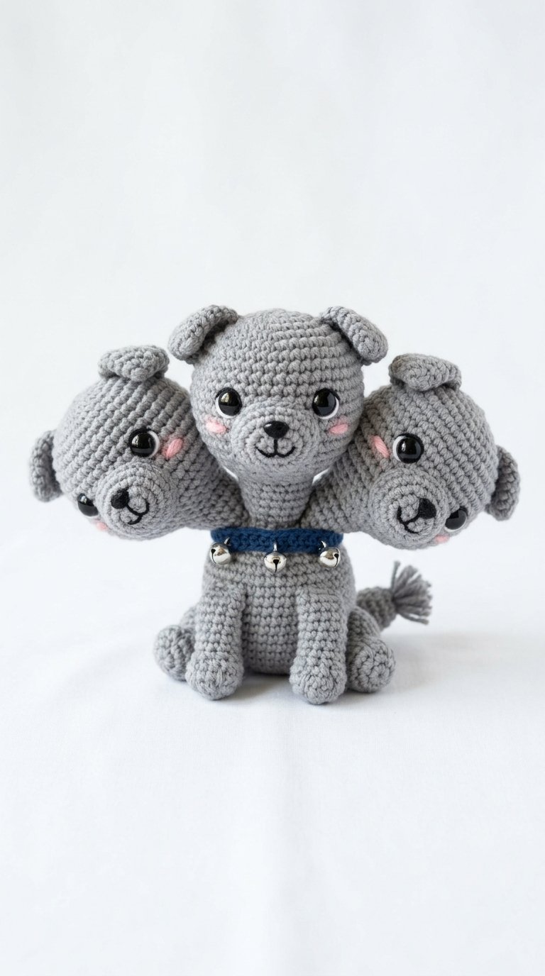 Cerberus Puppy Chibi Amigurumi Crochet Guide