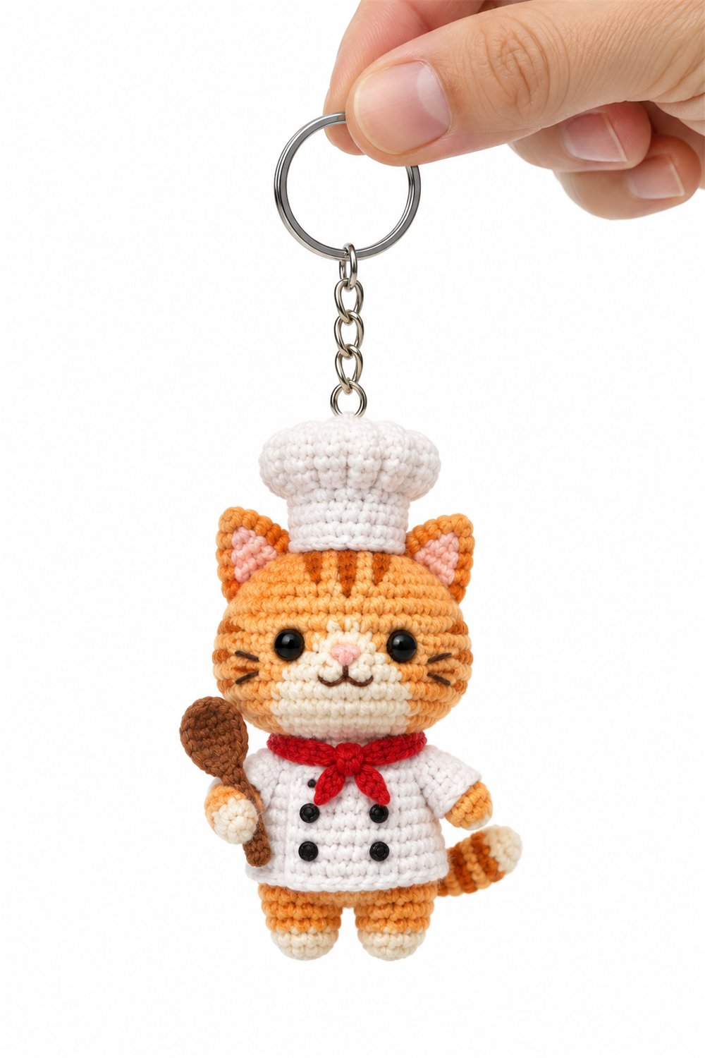 Chef Cat Keychain - Step by Step