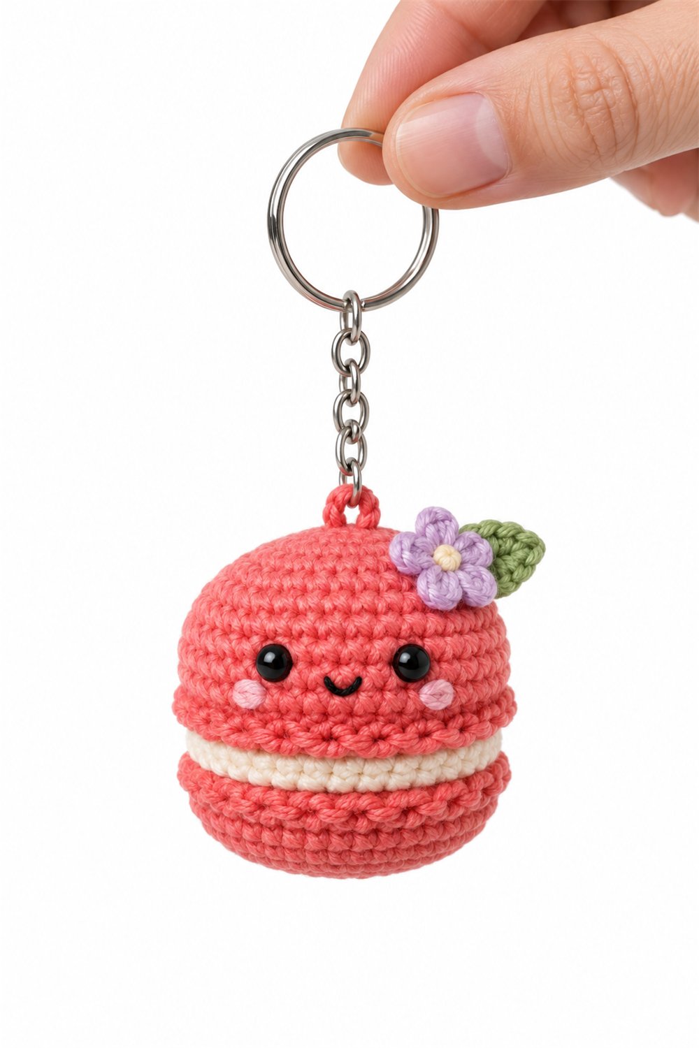 Cherry Macaron Keychain - Step by Step