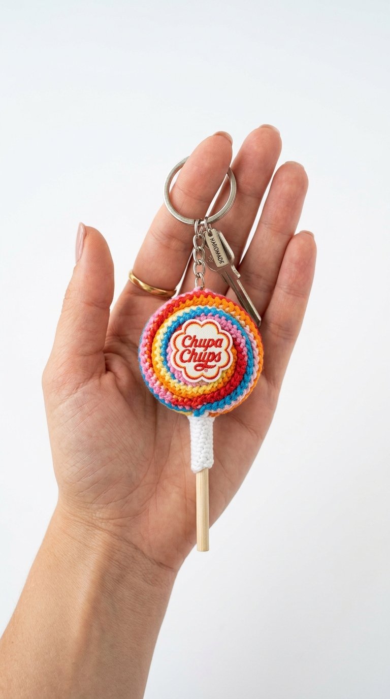 Chupa Chups Lollipop Crochet Key - Crochet Pattern