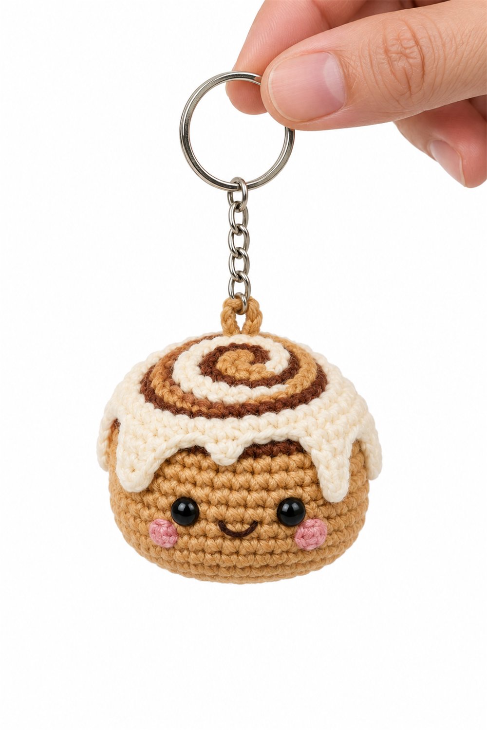 Cinnamon Bread Keychain 2 - Crochet Pattern