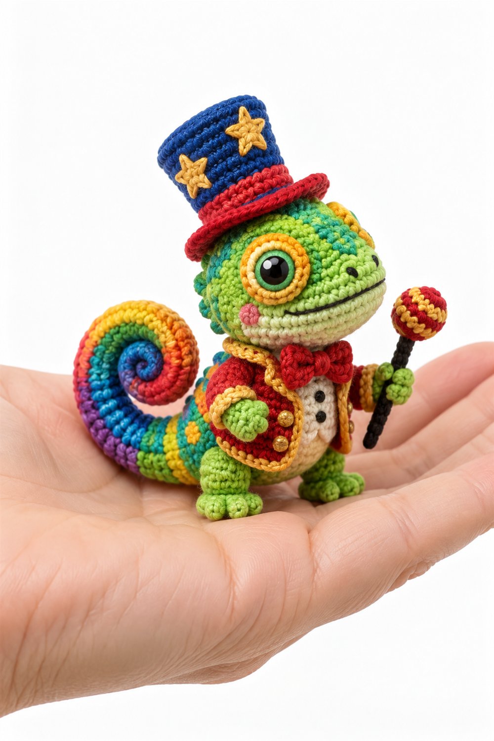 Circus Artist Chameleon Crochet Guide
