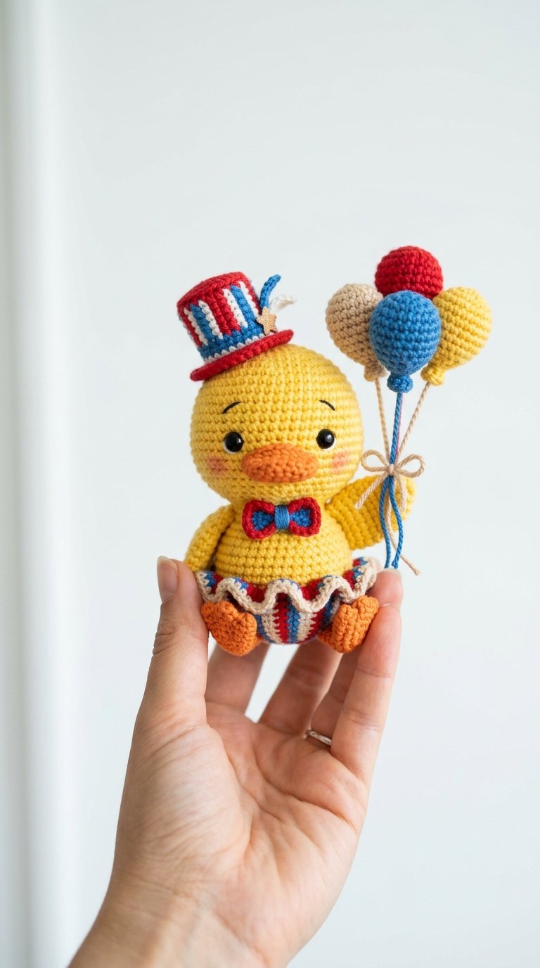 How to Crochet Circus Duck With Balloons