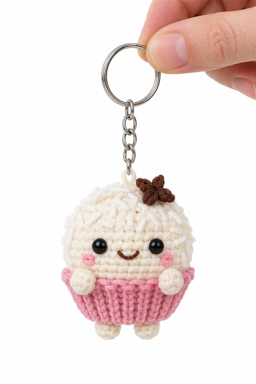 Coconut Beijinho Keychain - Crochet Pattern